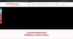 Desktop Screenshot of invintionswinery.com