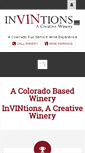 Mobile Screenshot of invintionswinery.com