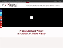 Tablet Screenshot of invintionswinery.com